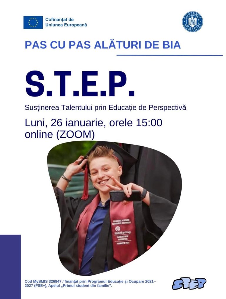 Workshop STEP – Pas cu pas alături de Bia