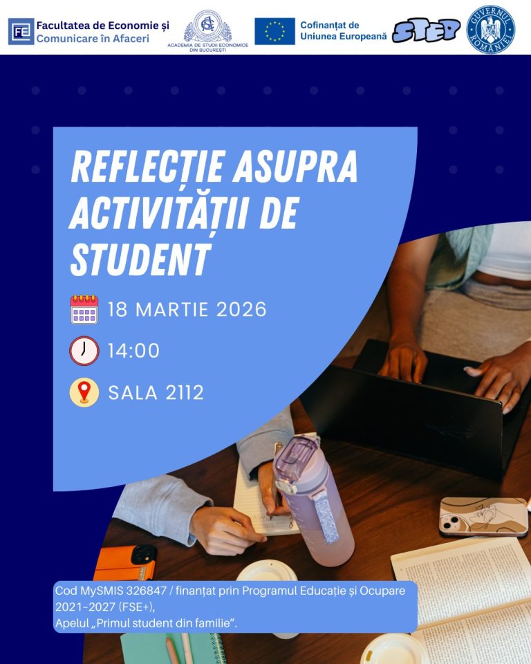 Workshop STEP: Reflecție asupra vieții de student
